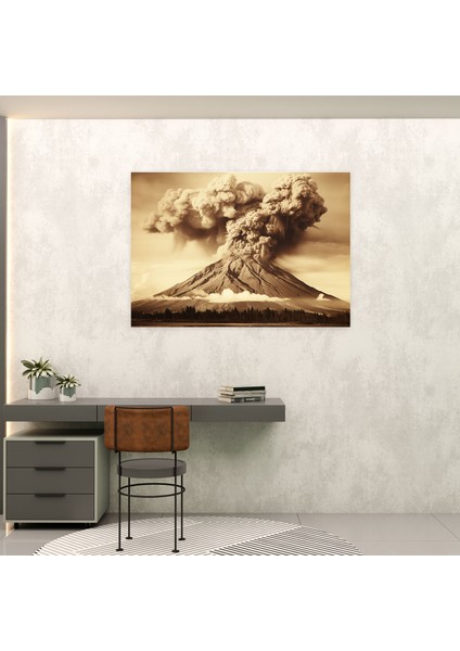 Volkan Kanvas Tablo Tablo - Volkan, Nostalji, Duvar Süslemesi, Volkan, 50X30 modelleri
