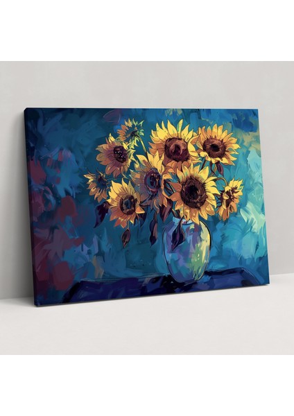 Vincent Van Gogh Ayçiçekleri Tablosu - Vincent Van Gogh, Kanvas Tablo, Duvar Sanatı, Ev Dekorasyonu, 50X30
