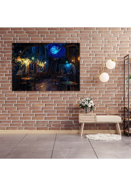 Vincent Van Gogh Kafe Teras Kanvas Tablo - Vincent Van Gogh, Duvar Dekorasyonu, Vincent Van Gogh, Ev Dekorasyonu, 50X30 modelleri