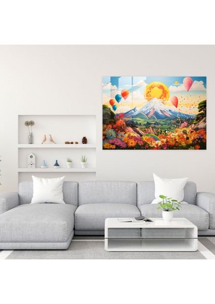 Kaprisli Volkan Cam Duvar Sanatı - Volkan, Kaprisli, Cam Baskı, Duvar Dekorasyonu, 45X30 fiyatları