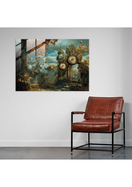 Sürrealizm Uhrevi Bahçe Duvar Dekorasyonu - Sürrealizm Sanatı, Cam Sanatı, Duvar Dekorasyonu, Uhrevi Bahçe, 45X30 fiyatları