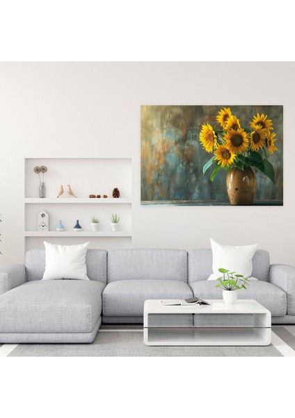 Vincent Van Gogh Ayçiçekleri Duvar Tablosu - Vincent Van Gogh, Duvar Dekorasyonu, Ev Dekorasyonu, Kanvas Tablo, 50X30