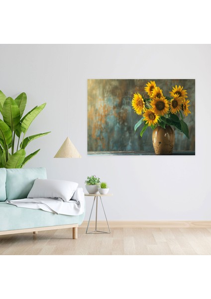 Vincent Van Gogh Ayçiçekleri Duvar Tablosu - Vincent Van Gogh, Duvar Dekorasyonu, Ev Dekorasyonu, Kanvas Tablo, 50X30