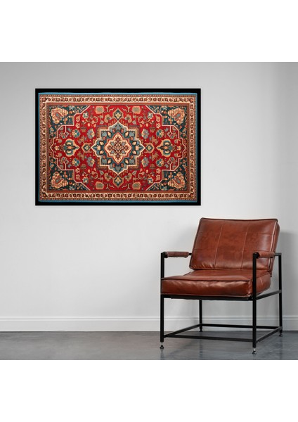 Türk Halı Desenli Kanvas Tablo - Türk Halısı, Duvar Sanatı, Türk Halı Desenli Kanvas Tablo, 50X30 fiyatları