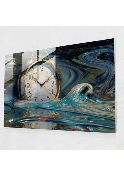 Eriyen Sayılar Ev Dekorasyonu - Sürrealizm Sanatı, Sürrealizm Sanatı, Duvar Dekorasyonu, Cam Baskı, 45X30