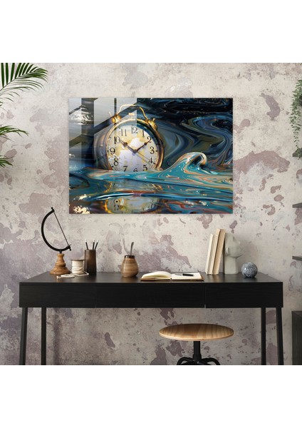 Eriyen Sayılar Ev Dekorasyonu - Sürrealizm Sanatı, Sürrealizm Sanatı, Duvar Dekorasyonu, Cam Baskı, 45X30 fiyatları