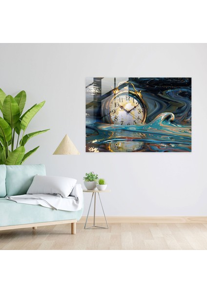 Eriyen Sayılar Ev Dekorasyonu - Sürrealizm Sanatı, Sürrealizm Sanatı, Duvar Dekorasyonu, Cam Baskı, 45X30 modelleri