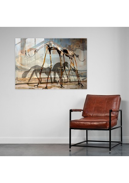 Salvador Dali Uzun Bacaklı Filler Cam Duvar Sanatı - Salvador Dali, Sürrealizm, Cam Duvar Sanatı, Kaprisli, 45X30 fiyatları