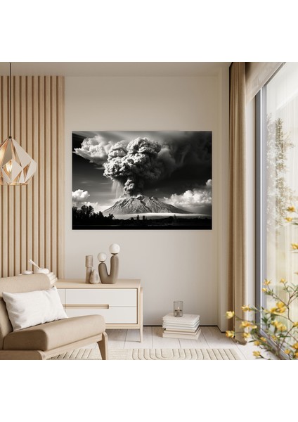 Volkan Duvar Tablosu - Volkan, Duvar Süslemesi, Kanvas, Volkan, 50X30