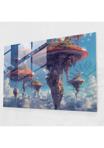 Sürrealizm Cam Baskı - Sürrealizm Sanatı, Sürrealizm Sanatı, Modern Sanat, Ev Dekorasyonu, 45X30