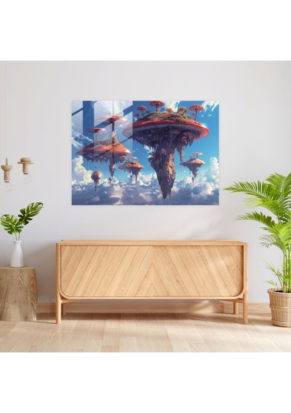 Sürrealizm Cam Baskı - Sürrealizm Sanatı, Sürrealizm Sanatı, Modern Sanat, Ev Dekorasyonu, 45X30 fiyatları