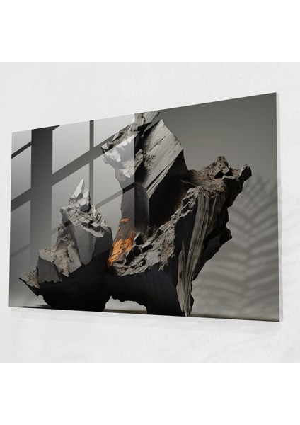 Volkan Cam Tablo - Volkan, Cam Tablo, Ev Dekorasyonu, Cam Baskı, 45X30