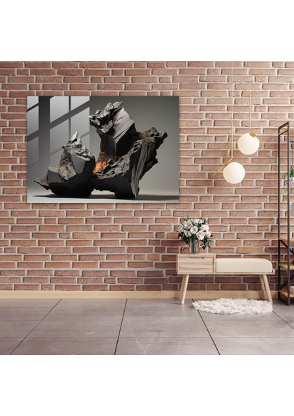 Volkan Cam Tablo - Volkan, Cam Tablo, Ev Dekorasyonu, Cam Baskı, 45X30 fiyatları