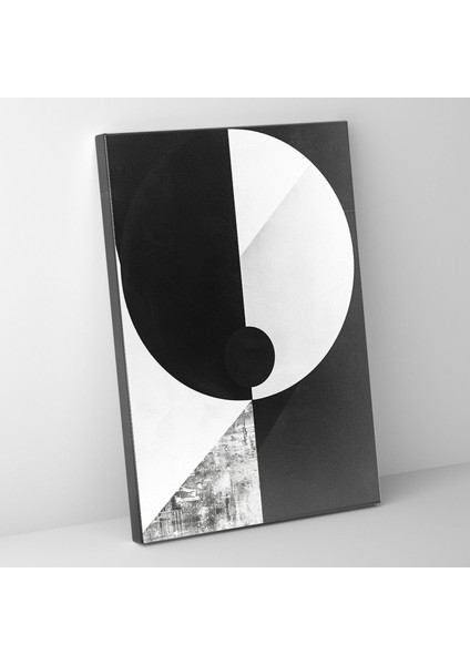Süprematizm Siyah Beyaz Duvar Tablosu - Süprematizm, Siyah Beyaz, Ev Dekorasyonu, Duvar Sanatı, 30X50