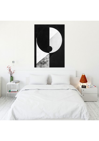 Süprematizm Siyah Beyaz Duvar Tablosu - Süprematizm, Siyah Beyaz, Ev Dekorasyonu, Duvar Sanatı, 30X50 fiyatları