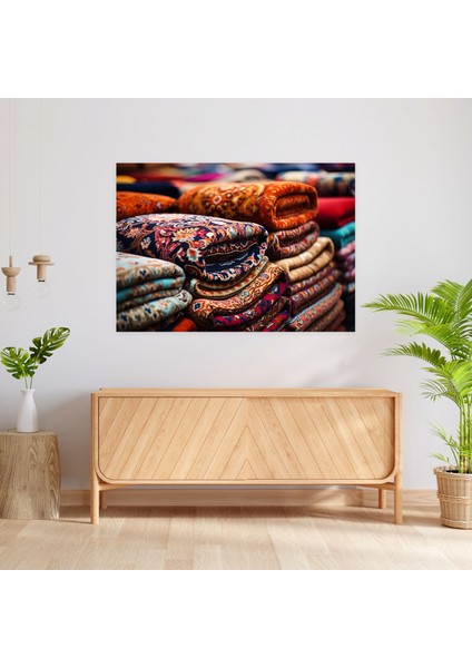 Türk Halı Desenli Kanvas Tablo - Türk Halısı, Duvar Dekorasyonu, Kanvas Tablo, Duvar Sanatı, 50X30