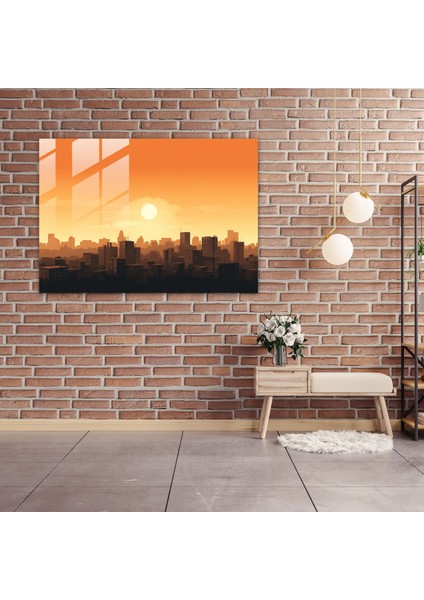 Seyahat Ev Dekorasyonu - Seyahat, Minimalist Çizgi Çizimi, Cam Baskı, Seyahat, 45X30 fiyatları