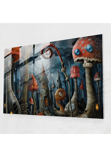 Sürrealizm Ev Dekorasyonu - Tuhaf Orman Yaratıkları - Sürrealizm Sanatı, Sürrealizm Sanatı, Ev Dekorasyonu, Modern Sanat, 45X30