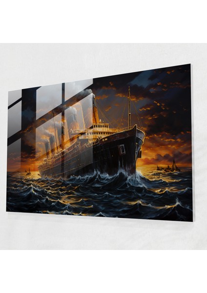 Titanic Trajedi Cam Sanatı - Titanik, Trajedi, Cam Sanatı, Ikonik Etkinlik, 70X50