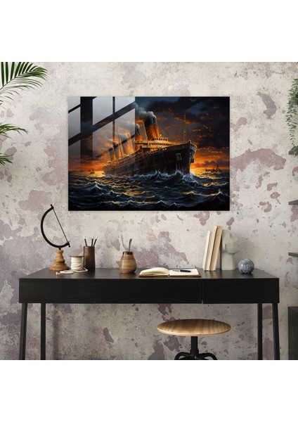 Titanic Trajedi Cam Sanatı - Titanik, Trajedi, Cam Sanatı, Ikonik Etkinlik, 70X50 fiyatları