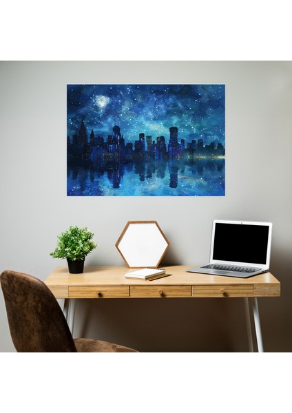 Empresyonist Şehir Manzarası Van Gogh Kanvas Tablo - Vincent Van Gogh, Duvar Sanatı, Ev Dekorasyonu, 50X30 fiyatları