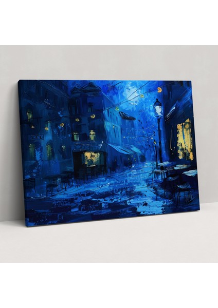 Vincent Van Gogh Kafe Teras Gece Kanvas Tablo - Vincent Van Gogh, Ev Dekorasyonu, Kanvas Tablo, Duvar Sanatı, 50X30