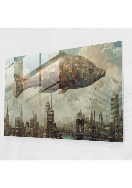 Sürrealizm Duvar Dekorasyonu - Sürrealizm Sanatı, Duvar Dekorasyonu, Cam Sanatı, Ev Dekorasyonu, 45X30