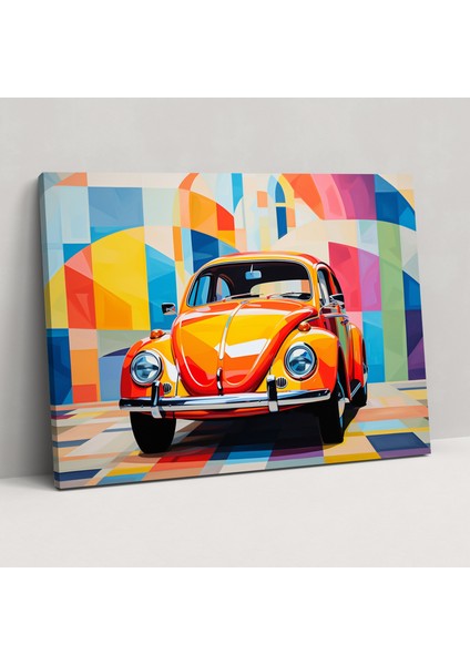 Volkswagen Beetle Duvar Tablosu - Volkswagen Beetle, Canlı Renkler, Göz Alıcı, Ev Dekorasyonu, 50X30