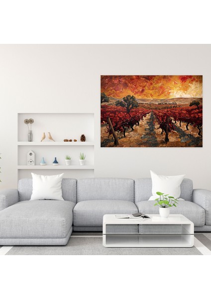 Vincent Van Gogh Kırmızı Bağ Kanvas Tablo - Vincent Van Gogh, Ev Dekorasyonu, Kanvas Tablo, Duvar Sanatı, 50X30 fiyatları
