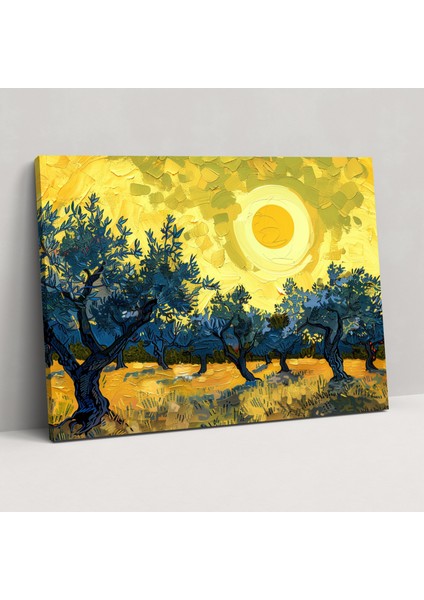 Vincent Van Gogh Zeytin Ağaçları Kanvas Tablo - Vincent Van Gogh, Vincent Van Gogh, Ev Dekorasyonu, Kanvas Tablo, 50X30