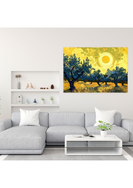 Vincent Van Gogh Zeytin Ağaçları Kanvas Tablo - Vincent Van Gogh, Vincent Van Gogh, Ev Dekorasyonu, Kanvas Tablo, 50X30 fiyatları