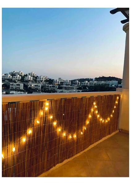 90 Cm x 7 Metre Doğal Hasır Kamış Bahçe Çiti Balkon Çiti Dekorasyon Gölgelik Çit fiyatları