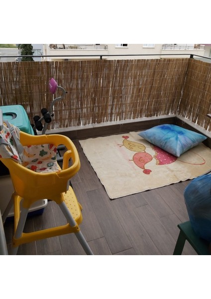 70 cm x 7 Metre Doğal Hasır Kamış Bahçe Çiti Balkon Çiti Dekarasyon Gölgelik Çit