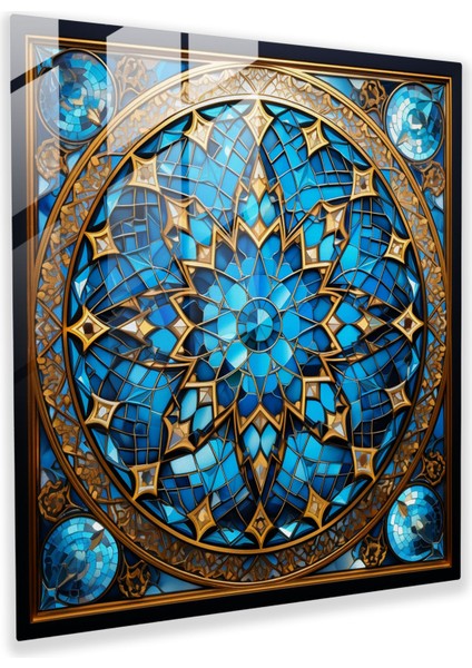 Dini Tasvir Cam Sanatı - Dini Tasvir, Maneviyat, İslami Desenler, Cam Baskı, 30x30