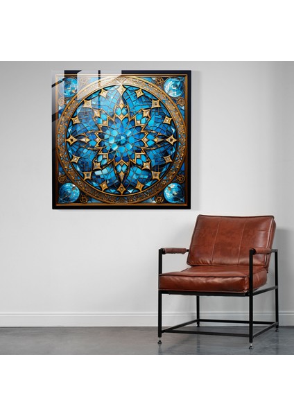 Dini Tasvir Cam Sanatı - Dini Tasvir, Maneviyat, İslami Desenler, Cam Baskı, 30x30