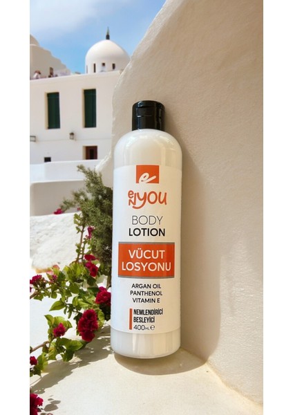Vücut Losyonu Nemlendirici Besleyici Body Lotion Argan Yağı, Panthenol, Vitamin E Japon Kiraz Çiçeği 400 ml