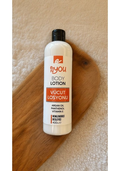 Vücut Losyonu Nemlendirici Besleyici Body Lotion Argan Yağı, Panthenol, Vitamin E Japon Kiraz Çiçeği 400 ml