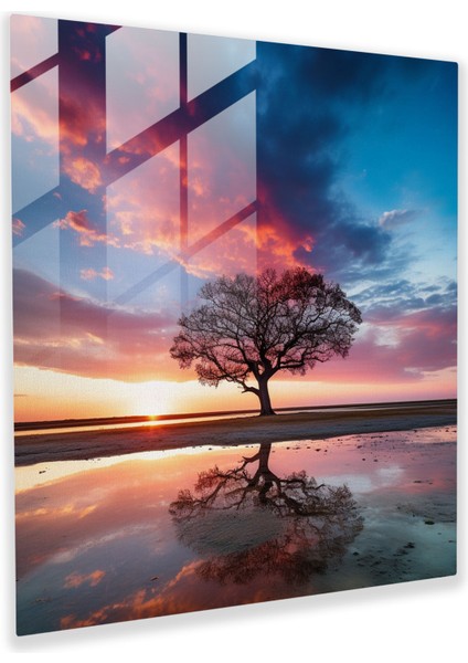 Motivasyon Cam Baskı - Dirençli Ağaç - Motivasyon, Cam Sanatı, Ilham Verici Fotoğraf, Cam Baskı, 30X30