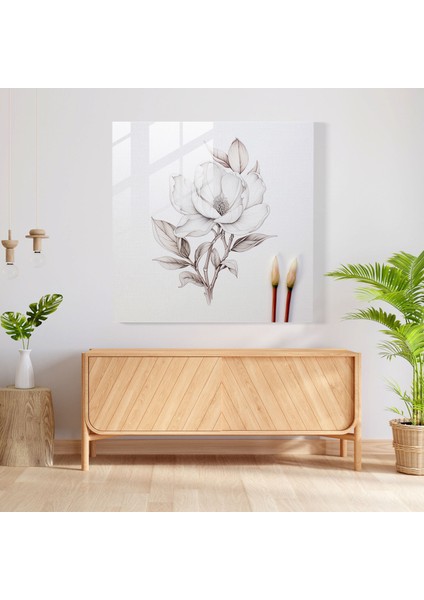 Manolya Cam Baskı - Detaylı Botanik - Manolya, Cam Sanatı, Cam Duvar Sanatı, Duvar Süslemesi, 30X30 fiyatları