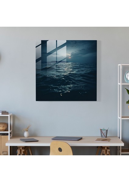 Gece Yarısı Huzuru Cam Baskı - Gece Yarısı, Cam Sanatı, Duvar Dekorasyonu, Gece Yarısı, 30X30 fiyatları