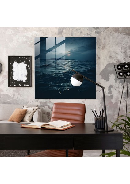 Gece Yarısı Huzuru Cam Baskı - Gece Yarısı, Cam Sanatı, Duvar Dekorasyonu, Gece Yarısı, 30X30 modelleri
