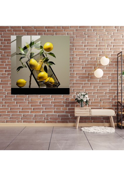 Limon Ağacı Cam Baskı - Geometrik Cam Tasarım - Limon Ağacı, Şekiller, Cam Sanatı, Duvar Süslemesi, 30X30 fiyatları