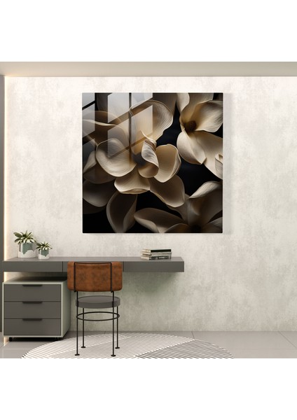 Manolya Cam Baskı - Sanatsal Yakın Çekim Duvar Sanatı - Manolya, Cam Duvar Sanatı, Cam Sanatı, Modern Sanat, 30X30 fiyatları