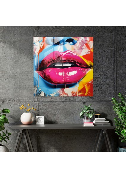 Pop Kiss Cam Baskı - Öpücük, Duvar Süslemesi, Pop Art, Kolaj, 30X30 modelleri