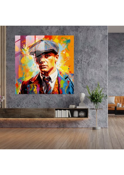 Peaky Blinders Pop Art Cam Baskı - Peaky Blinders, Modern Sanat, Ev Dekorasyonu, Peaky Blinders, 30X30 modelleri