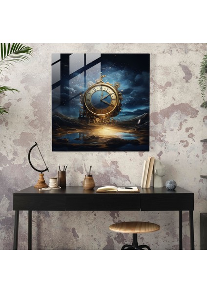Gece Yarısı Gerçeküstü Cam Sanatı - Gece Yarısı, Cam Duvar Sanatı, Ev Dekorasyonu, Gece Yarısı, 30X30 modelleri