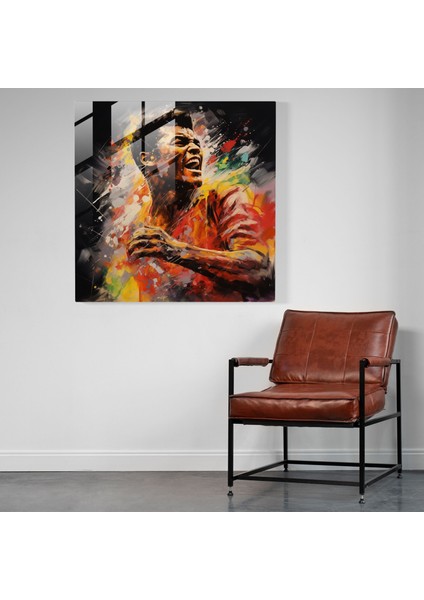 Muhammed Ali Cam Duvar Sanatı - Muhammed Ali, Muzaffer, Cam Sanatı, Dokulu Tablo, 30X30 fiyatları