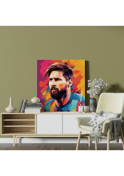 Lionel Messi Duvar Tablosu - Pop Art Kanvas Tablo - Lionel Messi, Duvar Sanatı, Kanvas Tablo, Lionel Messi, 30X30