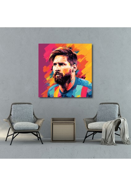 Lionel Messi Duvar Tablosu - Pop Art Kanvas Tablo - Lionel Messi, Duvar Sanatı, Kanvas Tablo, Lionel Messi, 30X30