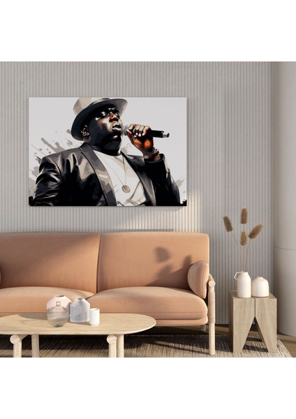 Ünlü Büyük Kanvas Tablo - Ünlü Büyük, Kanvas Tablo, Duvar Dekorasyonu, Hip Hop Sanatı, 30X30 fiyatları